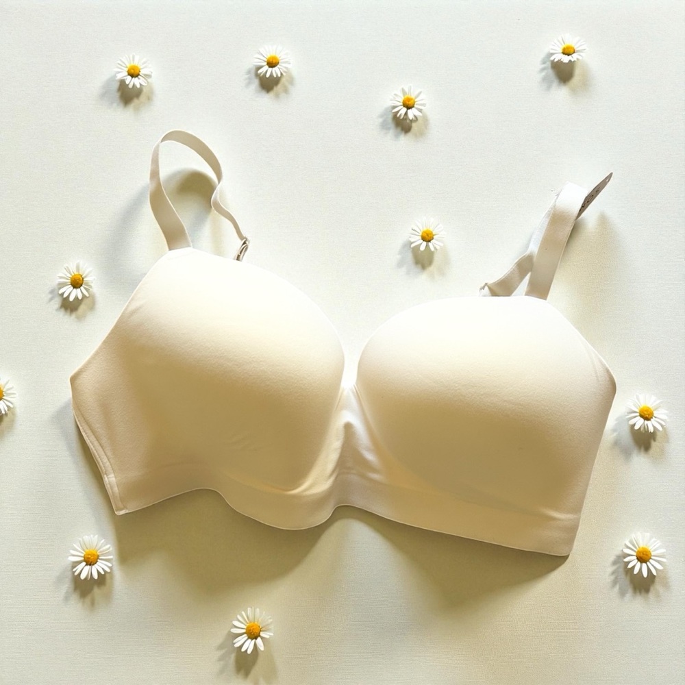 *NWT* Soma Enbliss Wireless Bra 40C Molded Padded Cup Adjustable Strap Ivory